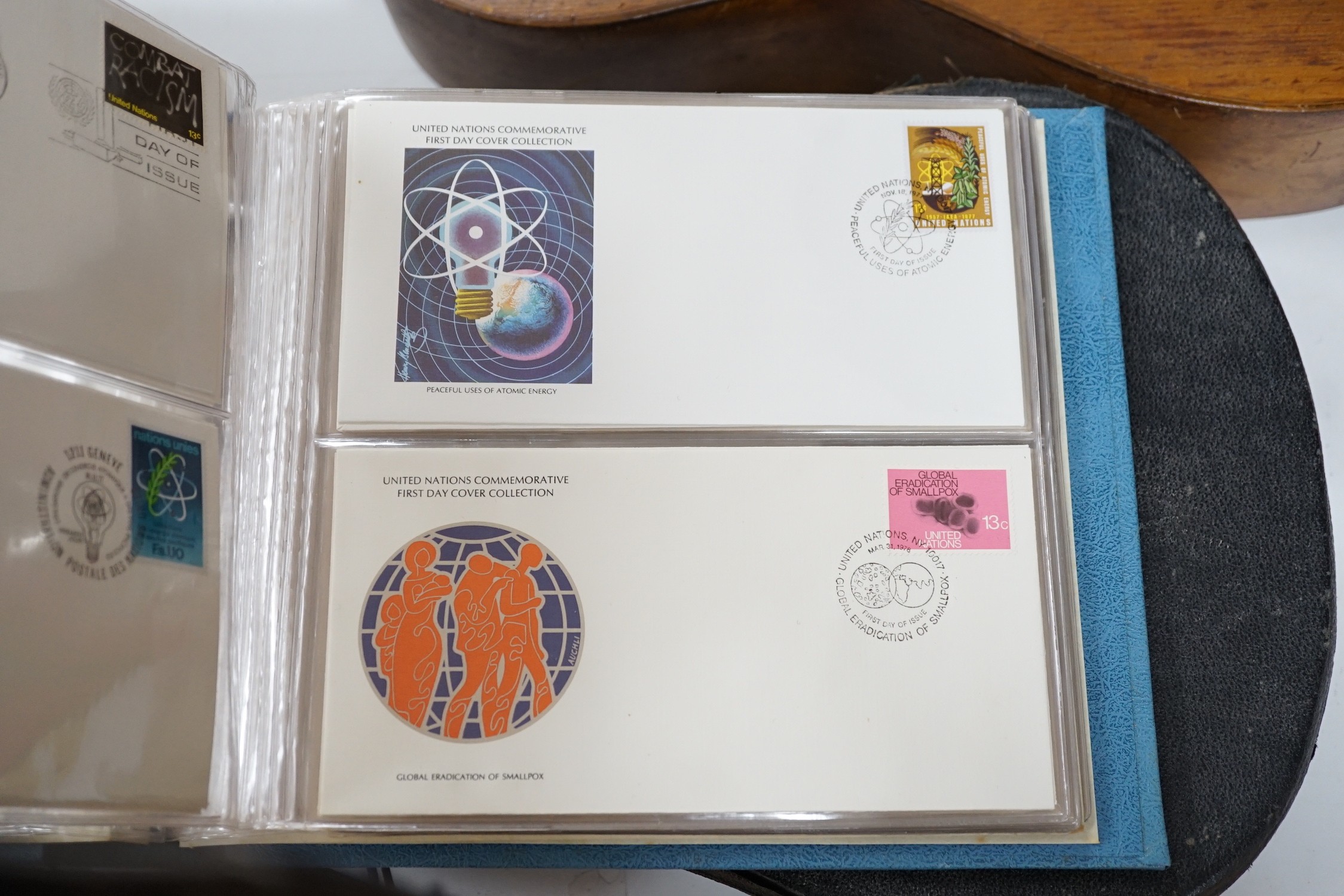 A bag of UK and European First Day covers in albums and loose